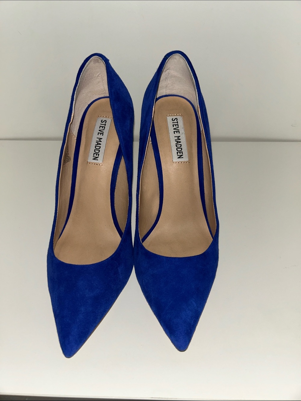 Steve Madden Cobalt Pointed Toe Suede Pumps